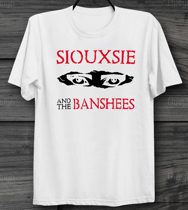 Siouxsie and The Banshees Music Band 100% Cotton T-shirt Mens Tees Top Rock Punk Unisex Men's Ladies Top