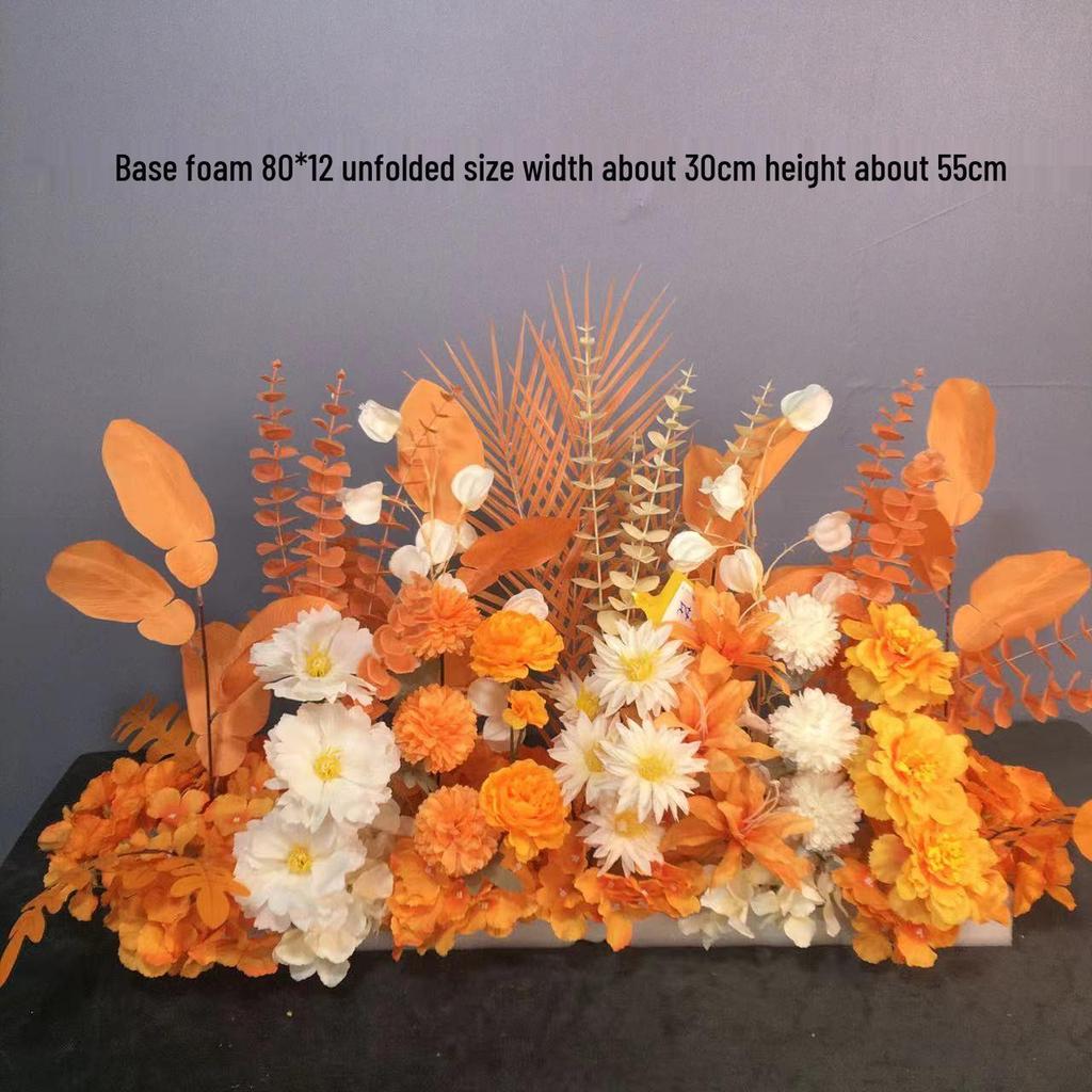 Большой набор для украшения свадебной дорожки и Т-сцены из шелковых цветов