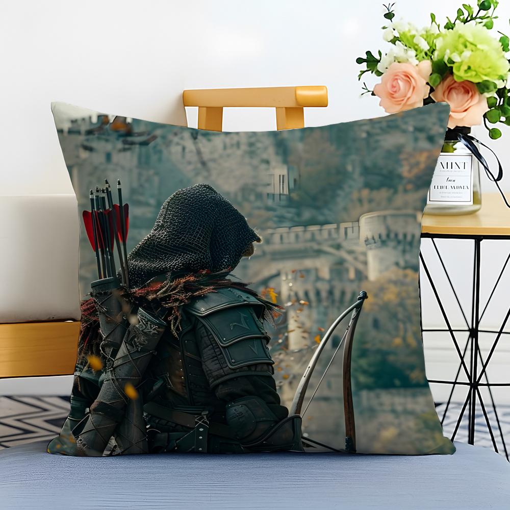 AArcher Cushion Cover Washable Linen Pillowcase Soft for Sofa Bed Cozy Home Room Decor