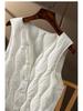 Women's 2024 V-Neck Lightweight Down Vest - Short Style, Sleeveless Base Layer Coat