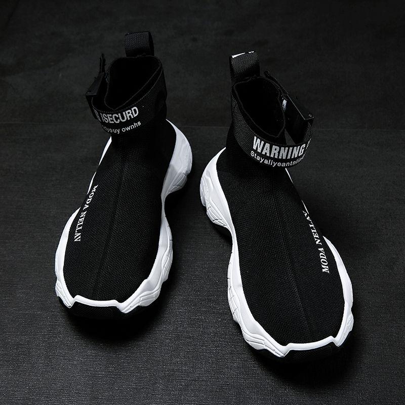 Высокие кроссовки мужские летние корейские версии Wild Socks Shoes молодежные студенческие Tide Shoes мужские