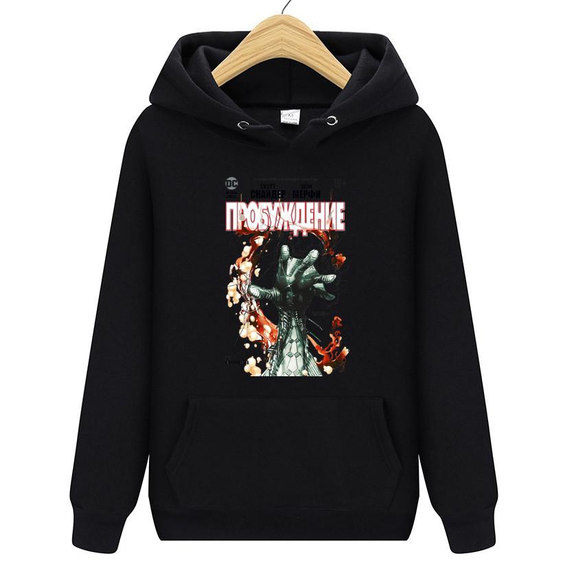 Harajuku Hoodie Спортивная одежда Аниме Pattern Мужские и женские толстовки с капюшоном Уличная одежда Готический пуловер для пар Мужская одежда