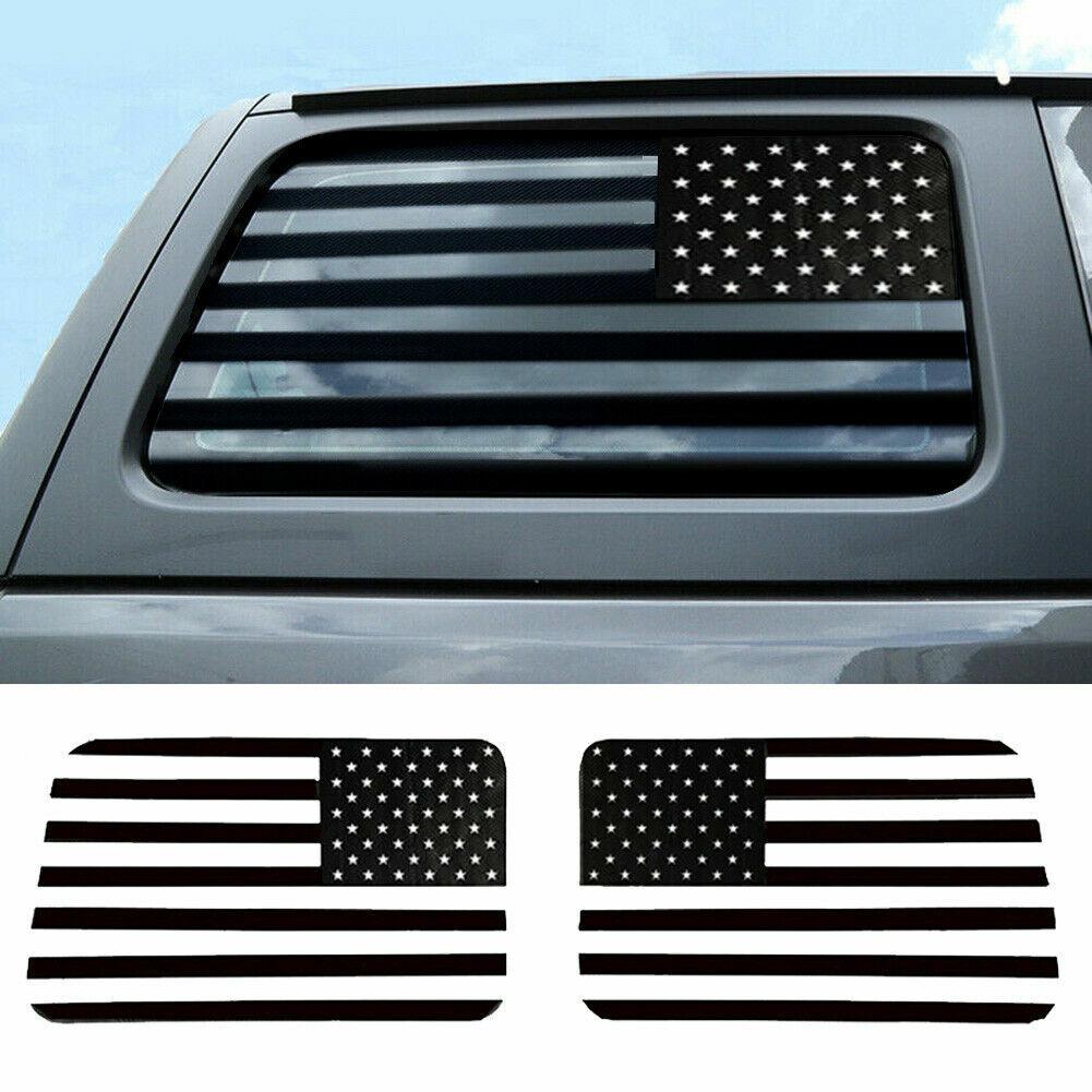 USA Flag Window Decal For Jeep Wrangler JL 2018+ Rear Window Sticker Accessorie