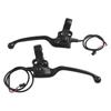 1 Pair Bike Brake Levers Black With Parking Button