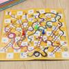 Children's Educational Checkers & Snakes and Ladders Game - Parent-Child Toy for Kindergarten Students