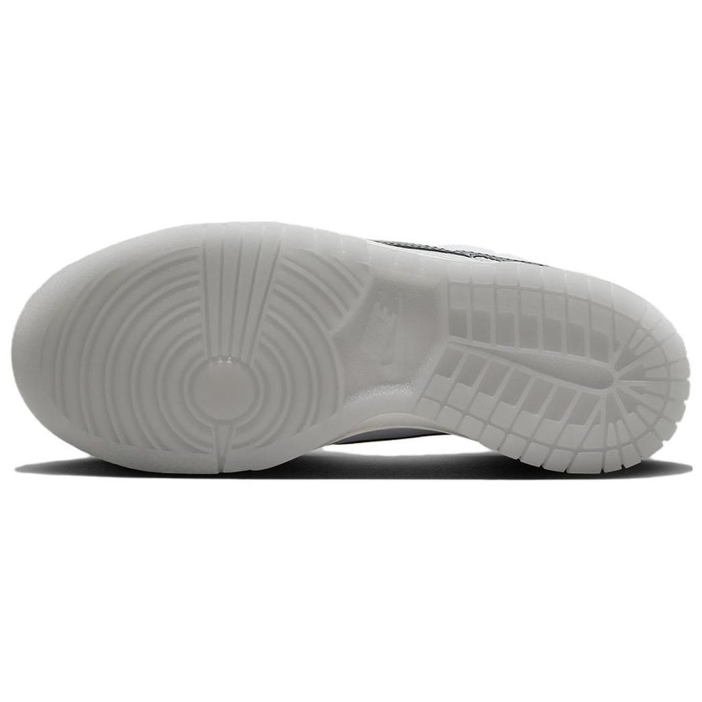 Nike Детские кроссовки Dunk Low GS Reflective Swoosh Белый футбольно-серый Pure-Platinum FV0365-100