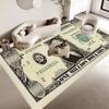 Dollars Money Floor Mat Retro Multiple Choice Living Room Kitchen Rug Non-Slip Modern Home Decor