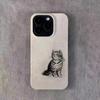 Милый чехол для телефона с защитой от ударов с кошкой для iphone 17 pro max 16 plus 15 14 13 11 силиконовая задняя крышка для iphone 12 pro xr xs x 8 7 plus