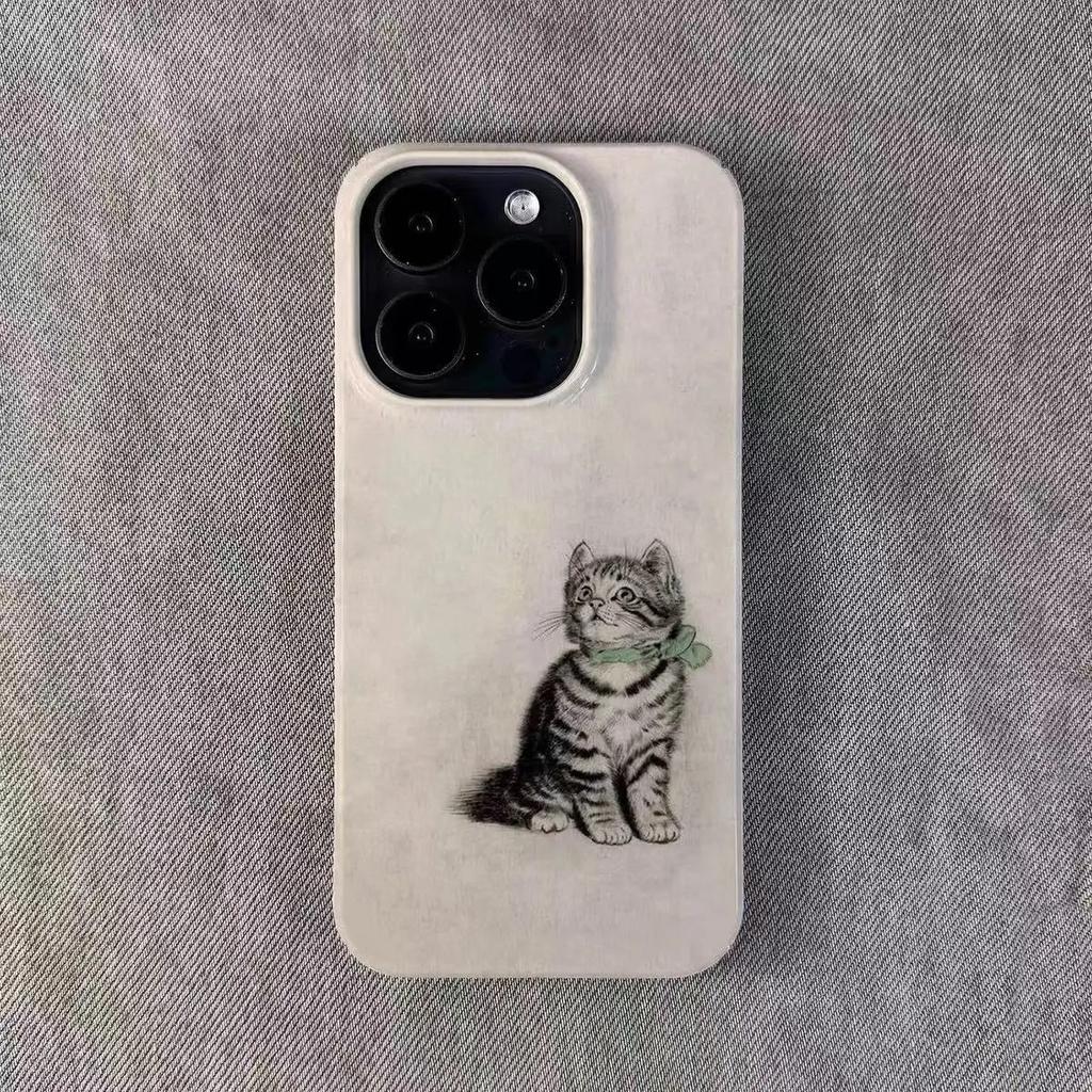 Милый чехол для телефона с защитой от ударов с кошкой для iphone 17 pro max 16 plus 15 14 13 11 силиконовая задняя крышка для iphone 12 pro xr xs x 8 7 plus