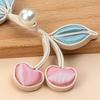 Cherry Shape Cheongsam Buttons Pearl Buttons Hanfu Decorative Buckle  Costume Sewing