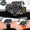 Канвасовый ремешок для часов 18 мм для CASIO PRG-260/550PRW-3500/2500/5100 box AE1200/1300 W-219 Модифицированный нейлоновый ремешок для часов Мужской браслет