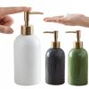 Portable Liquid Pump Bottle Press Type Lotion Gel Jar Elegant Ceramic Soap Dispenser Travel Use