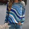 Gradient Color Sweatshirts Stripe 3D Print Hoodies Women Fashion Long Sleeve Y2k Hoodie Oversized Pullovers Tops Female Clothing