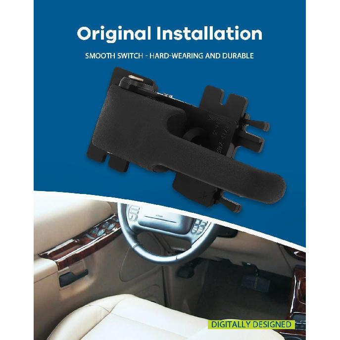 LUJUNTEC Внутренние дверные ручки со стороны водителя Замена для 1995-2001 для Ford Explorer 1997-2001 для Mercury Mountaineer Текстурированный черный(2pcs)