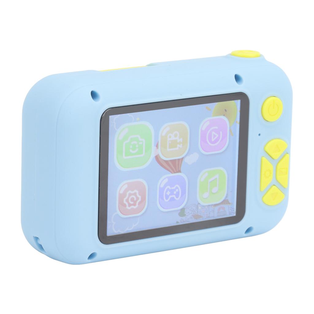 Kids Camera Blue High Definition Toddlers Digital Rotating Small SLR Camera Video Selfie Camera