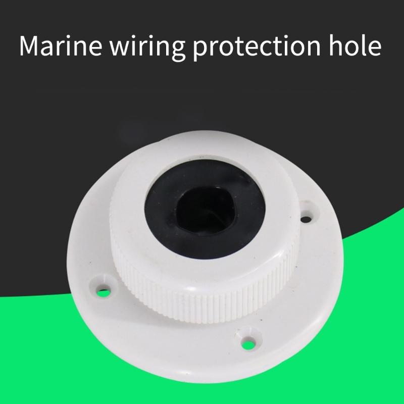 Upgrades ABS Cable Entry Plate for Boats Corrosion Resistant Versatile Boat Wire Hole Cover Protective Deck Cable Gland
