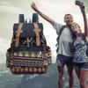 Women Canvas Vintinge Backpack Ethnic Backpack Bohemian Backpack