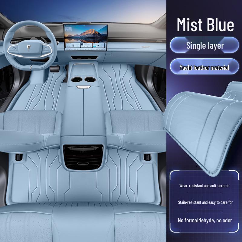 Темно-синие автомобильные коврики S05 2026 на 5 мест - Аксессуары для полного покрытия салона