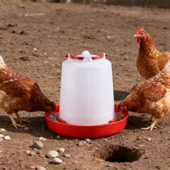 4/6Pcs 1.5L Chick Feeder Waterer Baby Chicken Duckling Quails Small Birds Pigeon Poultry Drinker