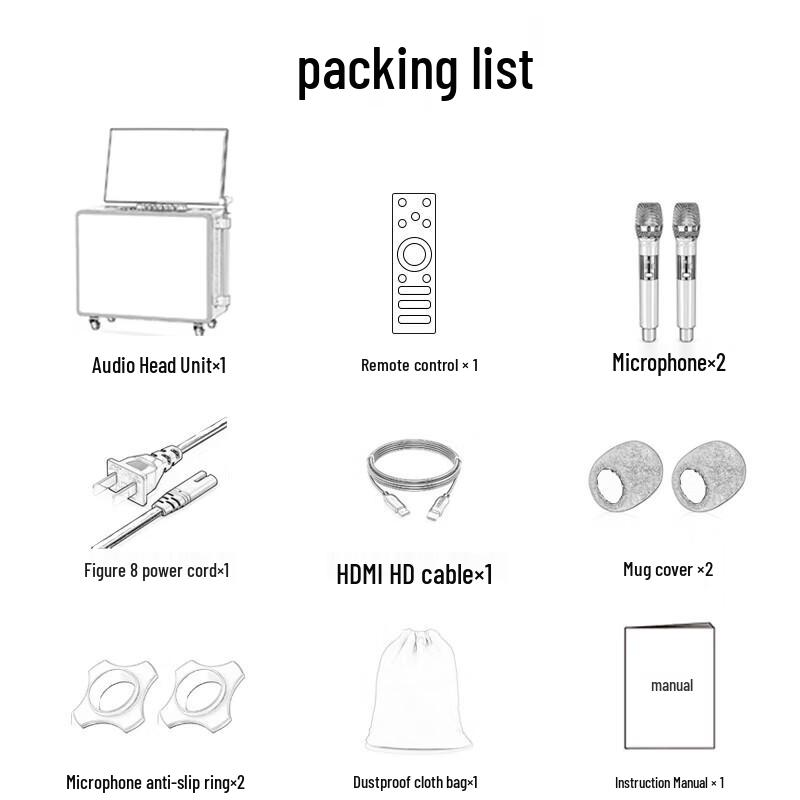 SANSUI Q105 Portable KTV Karaoke System with Display