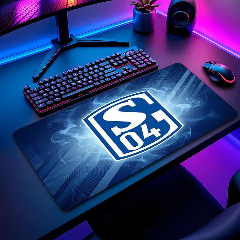 Коврик для мыши с футбольным узором Schalke 04 Не?Нескользящий резиновый игровой коврик для мыши для стола, офиса, дома
