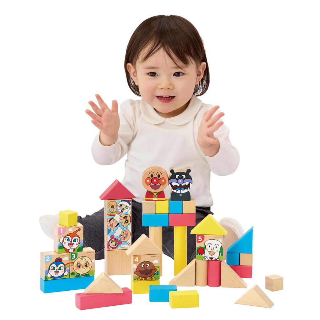 AGATSUMA Anpanman Genius Brain Cylinder Building Blocks [2024]