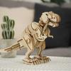 Tsukurundesu® Battery-Operated 3D Wooden Puzzle Dinosaur Series (Large Tyrannosaurus) with Japanese Instructions