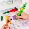Fun Boxing Pen with Movable Arm 0.5mm Blue Ink Ballpoint Pen Cartoon Stress Relief Writing Tool Novelty Gift