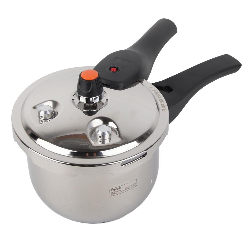 Pressure Cooker with Non Stick Coating 304 Stainless Steel Kitchen Pressure Cooker for Cooking 4L