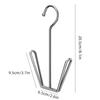 4Pcs/Pack Stainless Steel Clothes Hanger Hook Silver Storage Organizer New Shoe Drying Rack