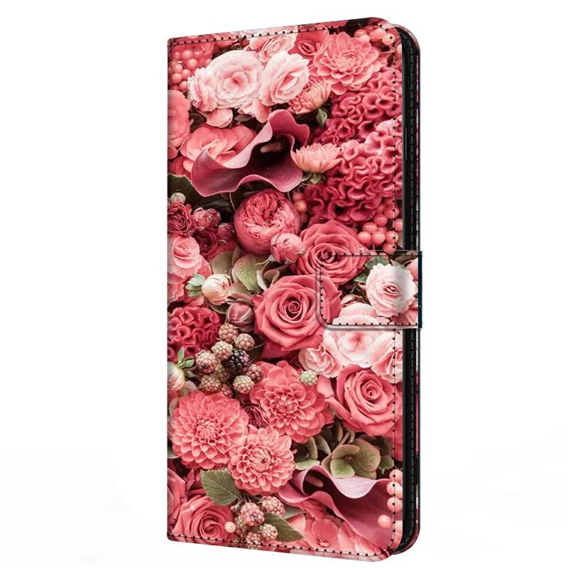 Flower Wallet Leather Case For Oppo Reno13 F 4G Stand Flip Bumper For Reno13 F 5G Wallet Case PU Leather Cover Reno13 F 13F Capa