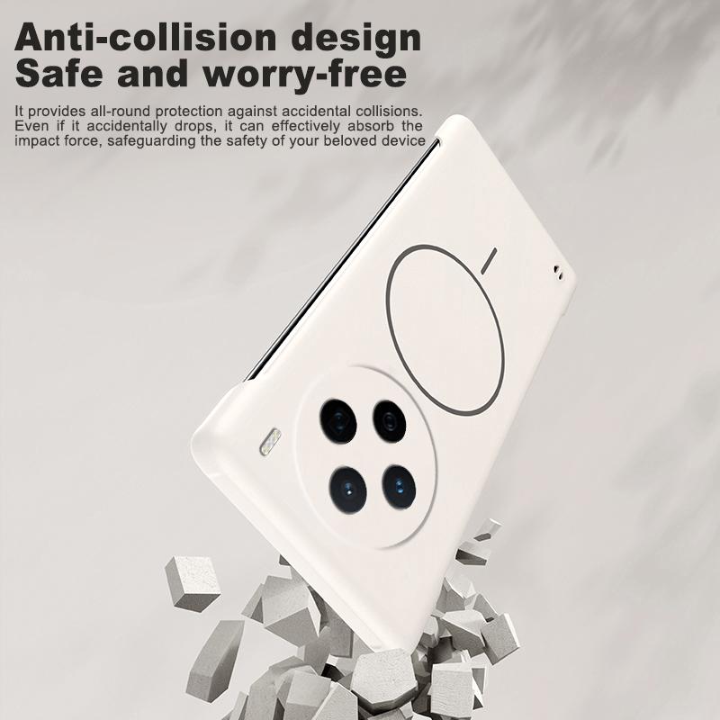 Ультратонкий матовый безрамочный чехол из ПК для Magsafe Vivo X200 Pro Mini X200S X100S X100 Ultra Pro Магнитный противоударный чехол