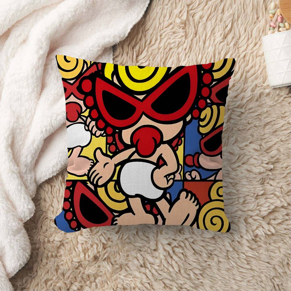 H-Hysteric M-Mini Cute Girl Pillow Gift Home Office Decoration Pillow Bedroom Sofa Car Cushion Coverpillow Case