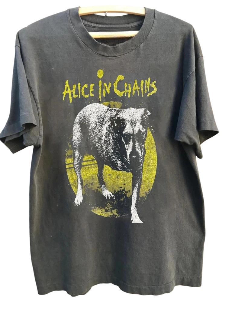 Alice in Chains Band Rare Design Shirt - Charcoal Unisex Short Sleeve Tee S-3XL
