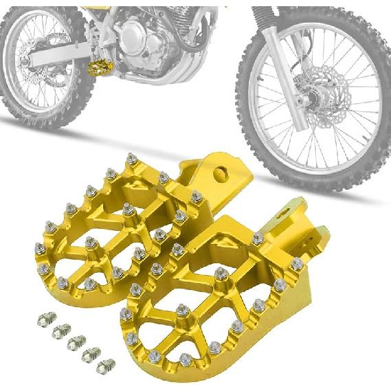 Подножки для питбайка, Подножки для мотоцикла Более широкая педаль для отдыха ног CNC для CRF250F 19-23 XR150L 15-23 HAWK 250 CRF150F CRF230F 03-19 Красный