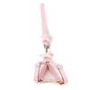 Шлейка для собаки Поводок Регулируемая Удобная ручка Безопасный жилет для питомца с тяговым тросом для выгула кошки Розовый 1.5x120см