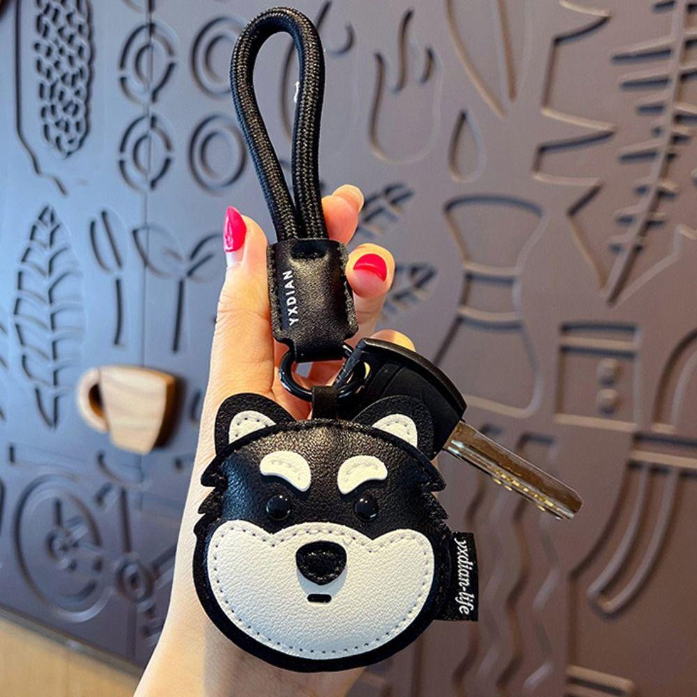 Hanger Pu Leather Puppy Keychain Cat Bag Pendant Lovely Leather Dog Pendant Bag Ornament