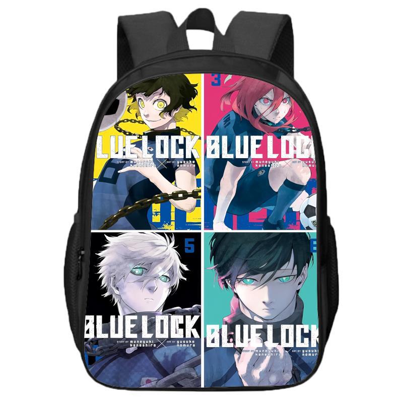 Blue Prison Double Layered Boys and Girls Backpack for Primary and Secondary School Students