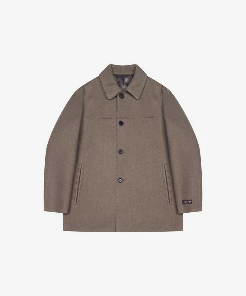 Sieg Wool Handmade Car Coat Brown (Pjhax7022)