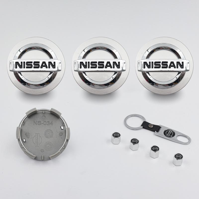 Центральная заглушка колеса Nissan: Пластиковая эмблема 60 мм для Sylphy, Teana, Bluebird.