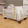 Metal Mesh Storage Bin Utility Cart for Organizing Books And Toys