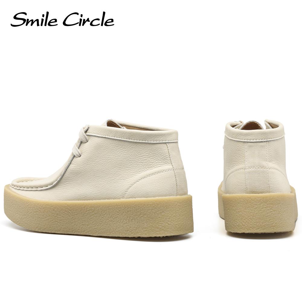 Женские туфли на плоской подошве на массивном каблуке, толстые туфли на шнуровке с круглым носком, модная удобная женская повседневная обувь