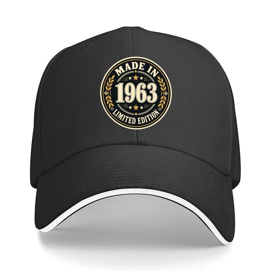 Vintage Born In Emblem Sandwich Baseball Cap Sun Cap Outdoor Workouts Hat
