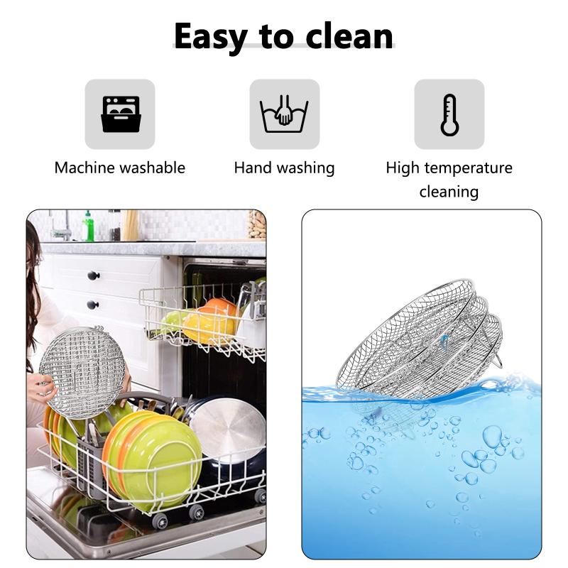 3-слойная стойка для обезвоживания фритюрницы, штабелируемая, экономящая пространство, нержавеющая сталь 304 для скороварок