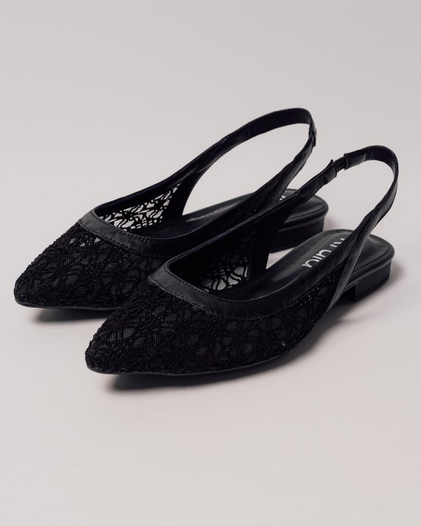 Босоножки перфорированные Krula 2732211 36 черные кожа текстиль