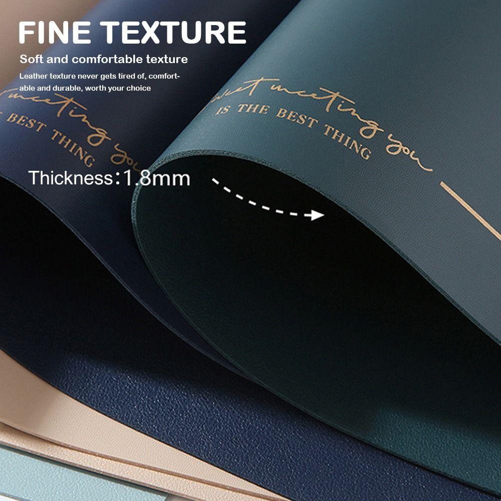 PU Leather Leather Placemat Chinese Style Oil Proof Mat Indoor Outdoor Western Placemat  Christmas