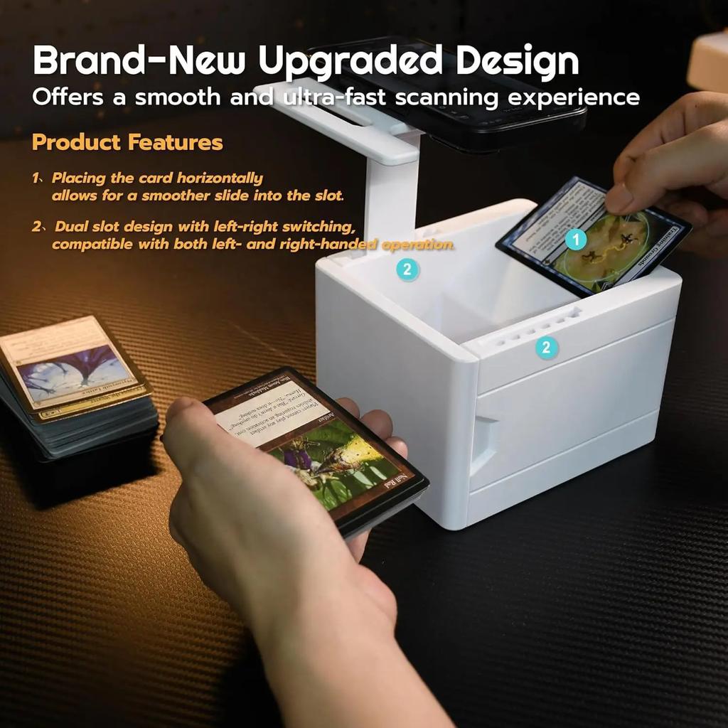 Foldable Card Scanner Stand for MTG Card Slinger for Fast Scan & Price Check Trading Card Scanner Holder Fits for ManaBox App