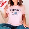 Uruguay Flag Est  South Amerrica Women Graphic T Shirts Summer Unisex Fashion Casual High Quality Cotton Tshirt Shortsleev