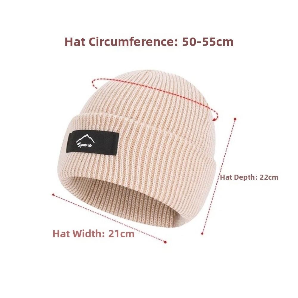 Windproof Kid Beanie Cap Solid Color Pullover Ha Soft Children's Knitted Hat Winter