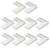 10Pcs Furniture Corner Protector Anti-collision Baby Proof Clear Self-adhesive Table Desk Right Angle Sharp Edges Corner Guard Bumper Protective Cover